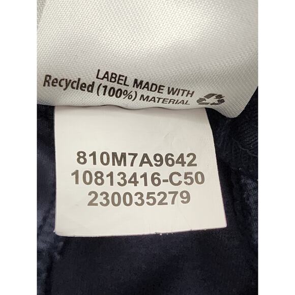 Bar III High Rise Tie Waist Belted Crop Pants Size L Blue Stretch Office Career - Picture 7 of 12